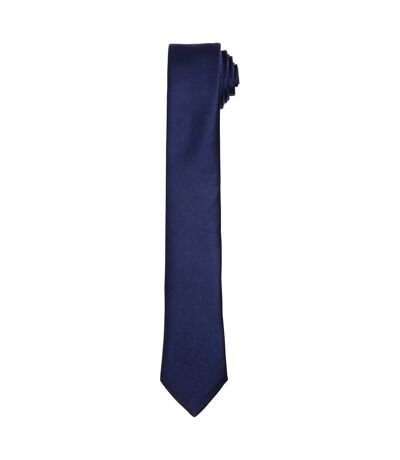 Premier Unisex Adult Slim Tie (Navy) (One Size) - UTPC6909
