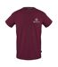 Mens Logo Cotton Regular T-shirt Red Aquascutum-1