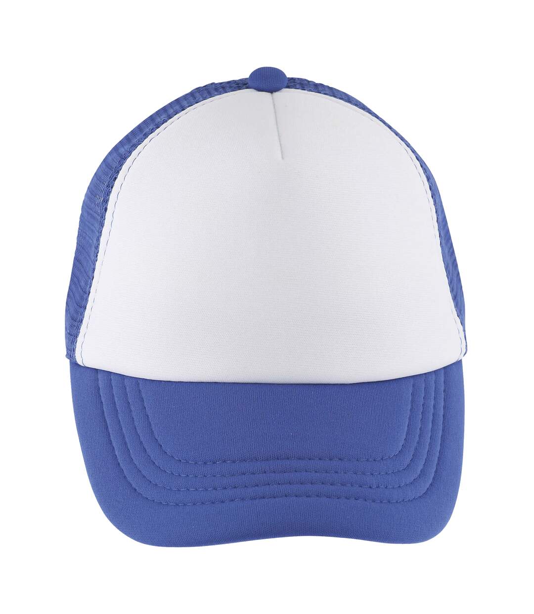 Casquette de baseball bubble enfant blanc / bleu roi SOLS-1