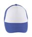 Casquette de baseball bubble enfant blanc / bleu roi SOLS-1