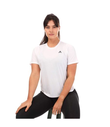 T-shirt run icon femme blanc Adidas