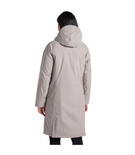 Veste Imperméable Longue Et Unie À Capuche Rosalind Femme Blanc Cassé Craghoppers