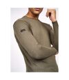 Crosshatch Mens Lempton Knitted Marl Sweater (Beetle Marl)