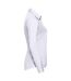 Womens/ladies Herringbone Long-sleeved Shirt White Russell Collection-3