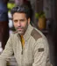 Men's Beige Zip-Up Knitted Jacket-3