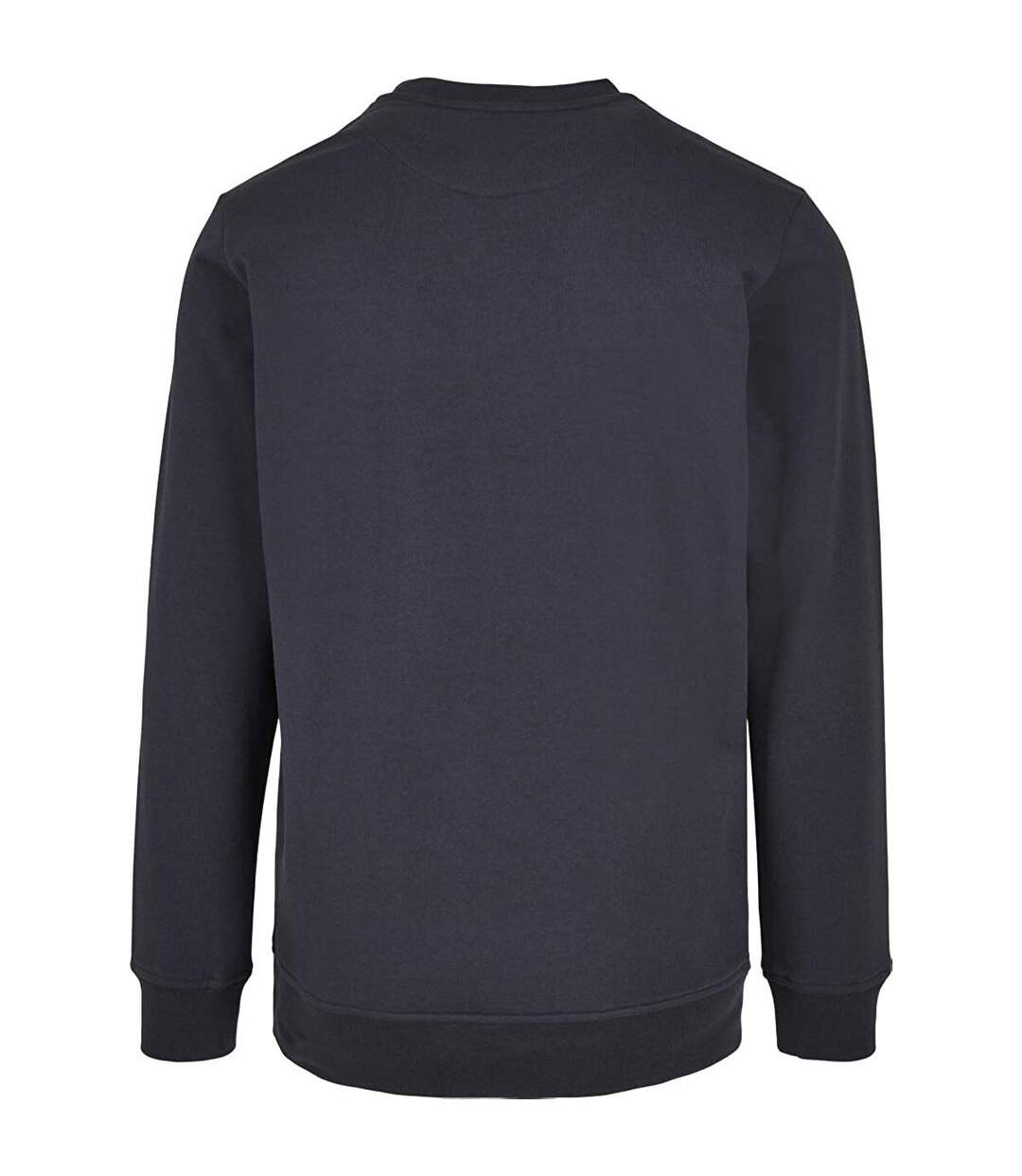 Mens basic crew neck sweatshirt navy Build Your Brand