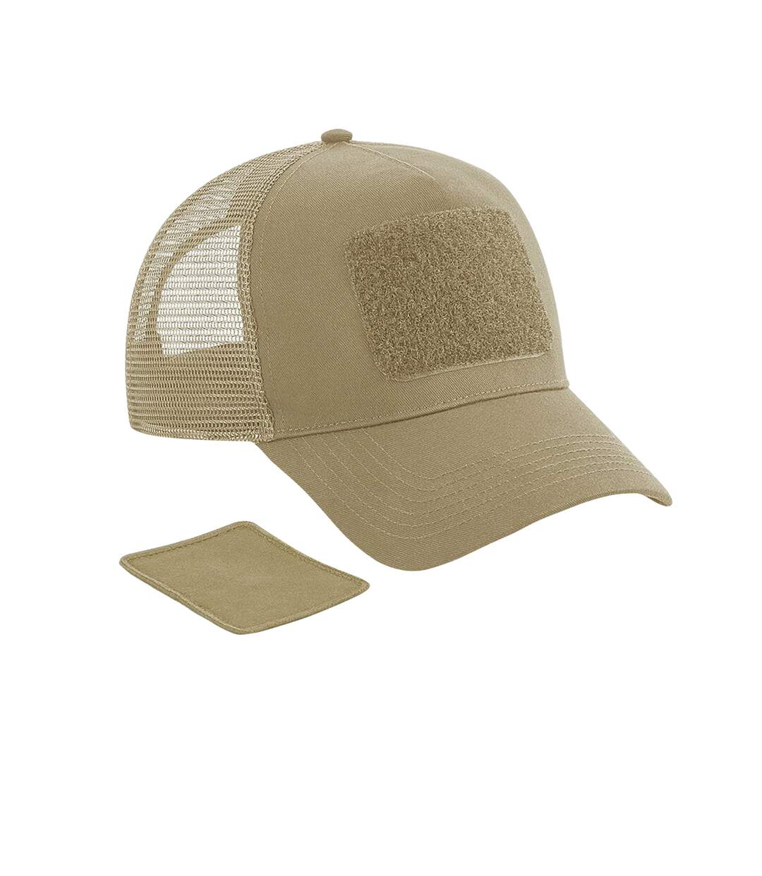 Casquette trucker adulte beige Beechfield-1