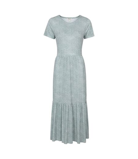 Womens/ladies Sardinia Dotted Tiered Dress Green Mountain Warehouse