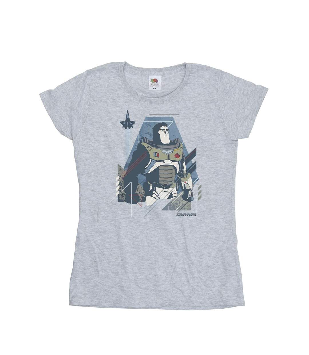 Disney T-shirt en coton Femme/Ladies Lightyear Look To The Stars (Gris sportif) - UTBI28949-1