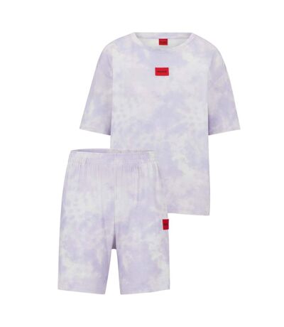 Ensemble De Pyjama Court Splash Femme Violet Hugo