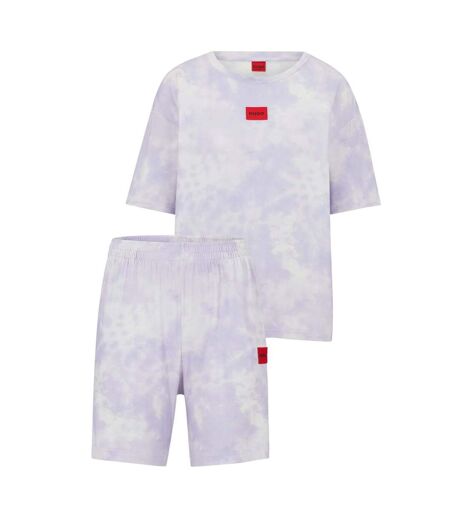 Ensemble De Pyjama Court Splash Femme Violet Hugo