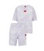 Ensemble De Pyjama Court Splash Femme Violet Hugo-1