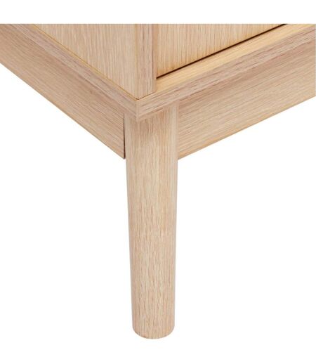 Colonne 2 portes effet bois naturel ABANA - Beige