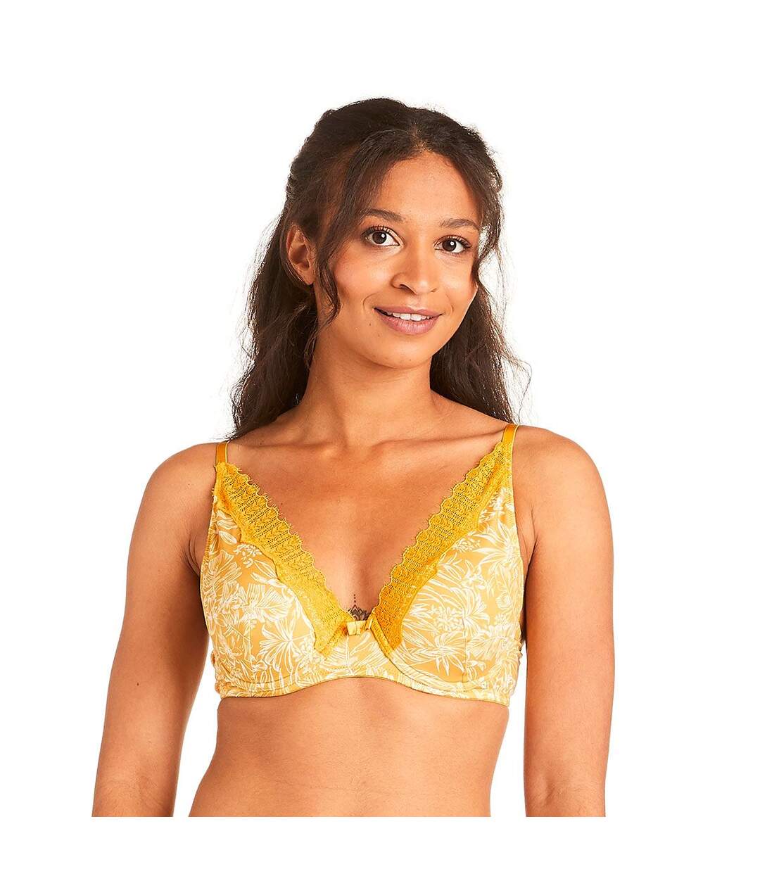 Soutien-gorge ampliforme jaune Pamoison