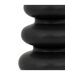 Vase Design en Dolomite Clothilde 25cm Noir-2