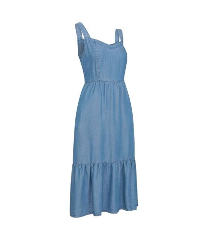 Mountain Warehouse Womens/Ladies Zante Tiered Chambray Midi Dress (Blue) - UTMW791