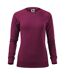 Sweat Merger Femme Rouge Foncé Malfini-1