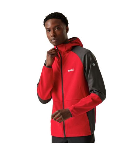 Mens molaris full zip fleece jacket danger red/ash Regatta