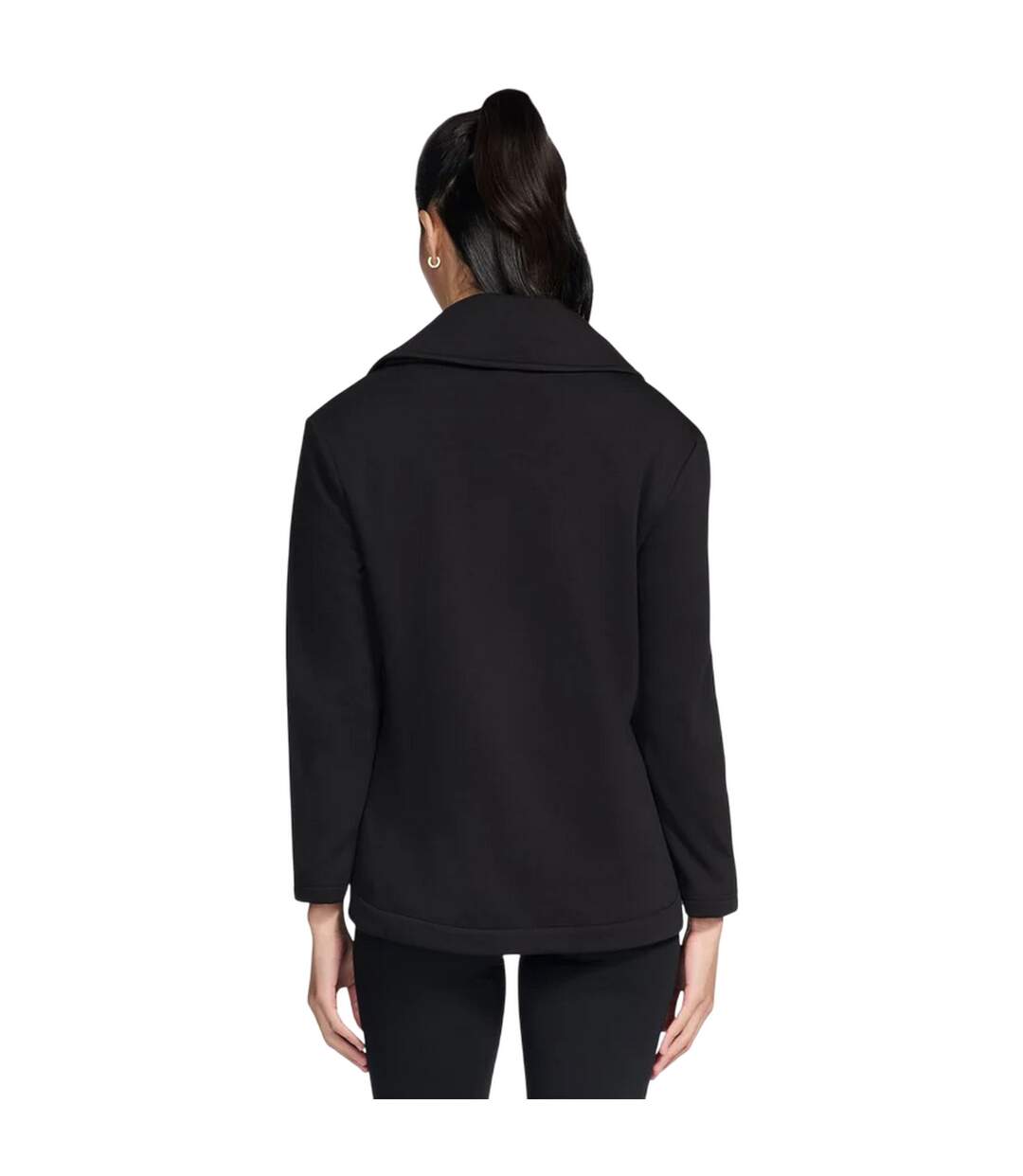 Womens/ladies Go Snuggle Jacket Black Skechers-3