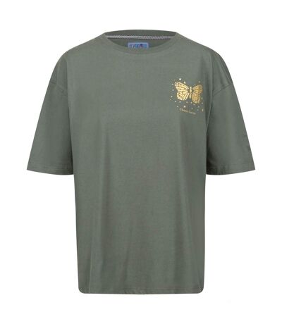 Regatta - T-shirt CHRISTIAN LACROIX BELLEGARDE - Femme (Kaki foncé) - UTRG9514