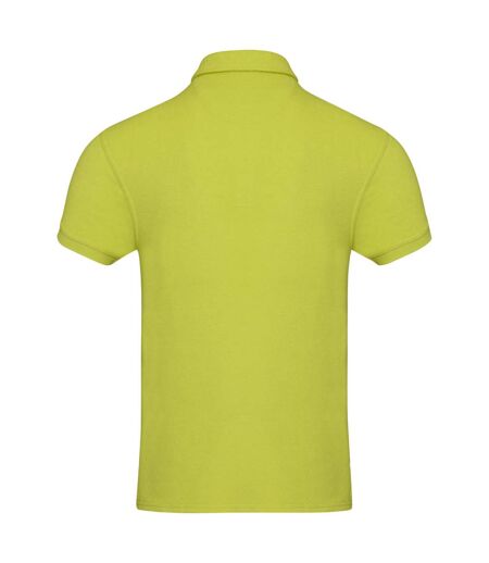 Unisex Adult Akoya Terrycloth Recycled Polo Shirt Lime Elevate NXT