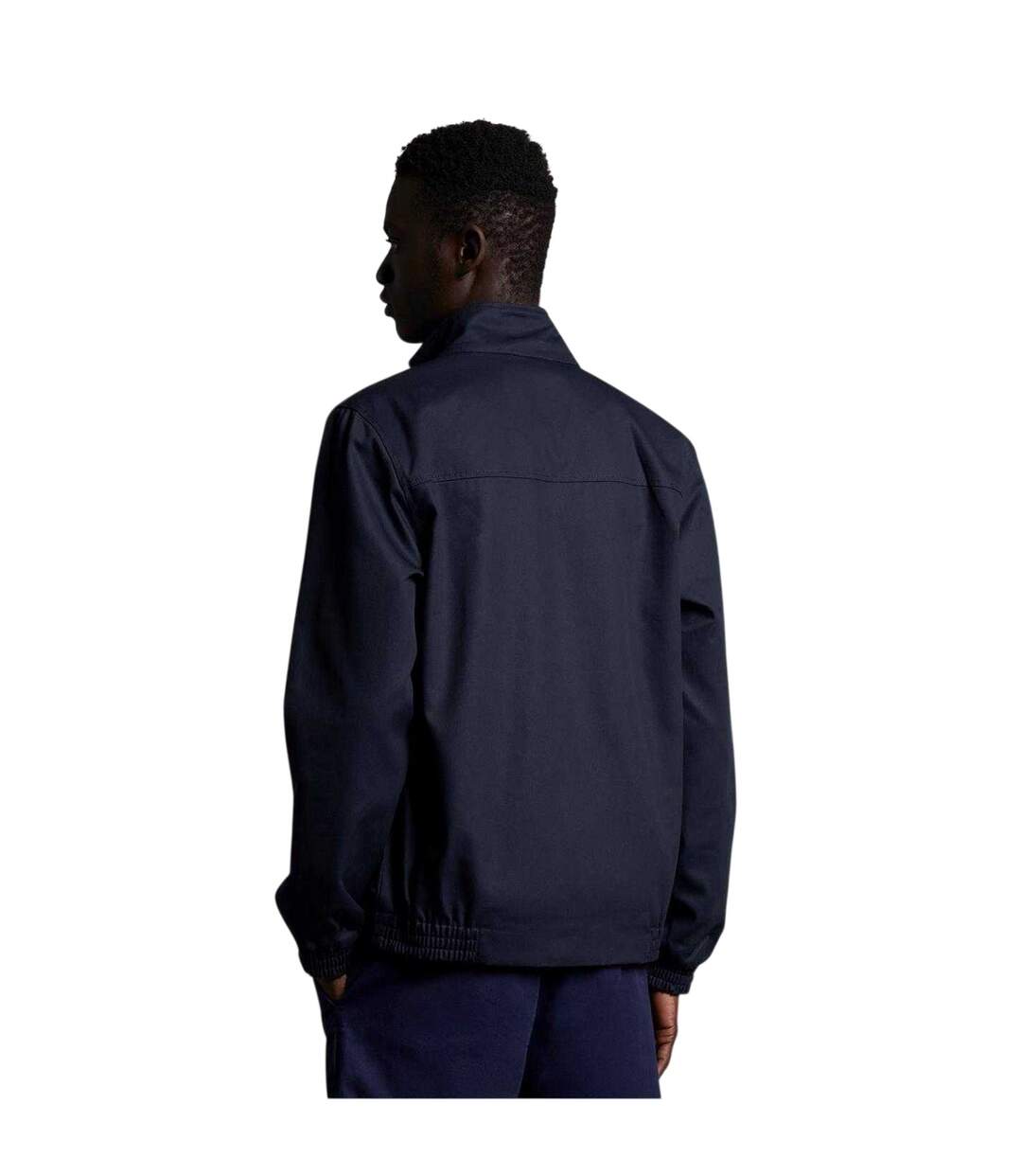 Mens Full Zip Harrington Jacket Navy Lyle & Scott-3