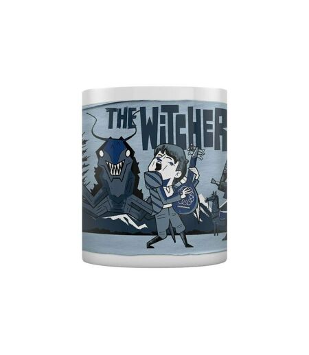 The Witcher - Mug ILLUSTRATED ADVENTURE (Bleu / Noir) (Taille unique) - UTPM2122
