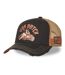 Casquette trucker avec filet effet usé avec print Crew Devil Engine Vondutch-1