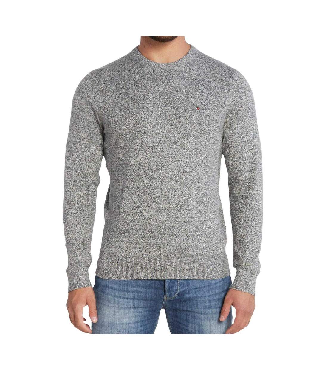 Sweat Motif/style Uni Homme Gris Tommy Hilfiger-1