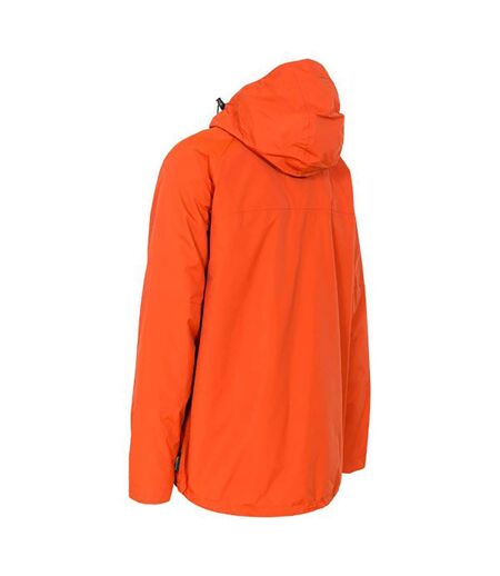 Trespass Mens Corvo Hooded Full Zip Waterproof Jacket/Coat (Burnt Orange)