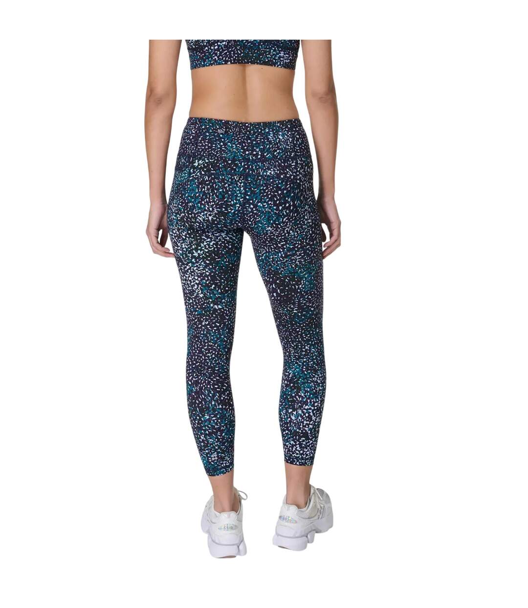 Legging Entraînement Motif/style Imprimé Aurore Power Femme Bleu Sweaty Betty-4