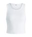 Haut Sans Manches Motif/style Côtelé Femme Blanc Vif JJXX-2