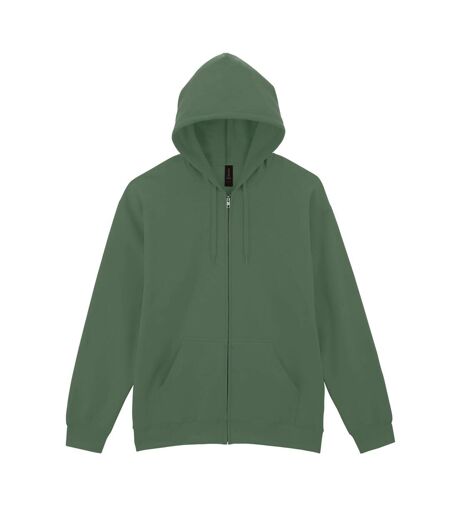 Veste À Capuche Softstyle Homme Vert Kaki Gildan