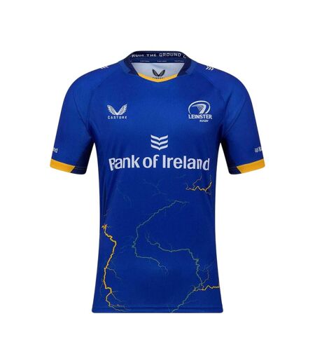 Maillot Domicile Motif/style Leinster Rugby Homme Bleu Castore