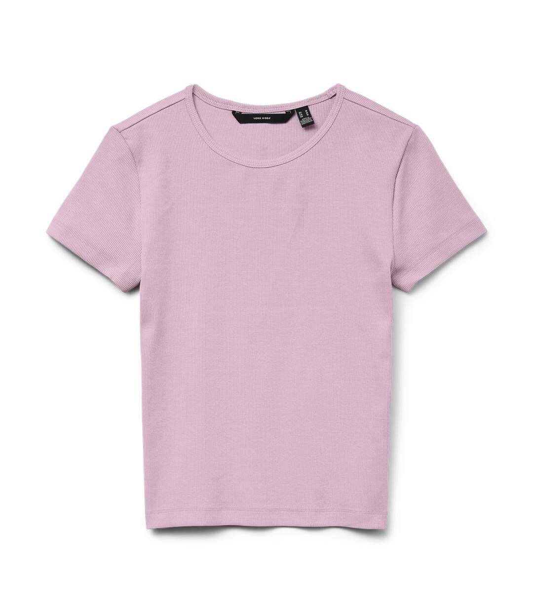T-shirt rose femme vero moda chloe - l-3