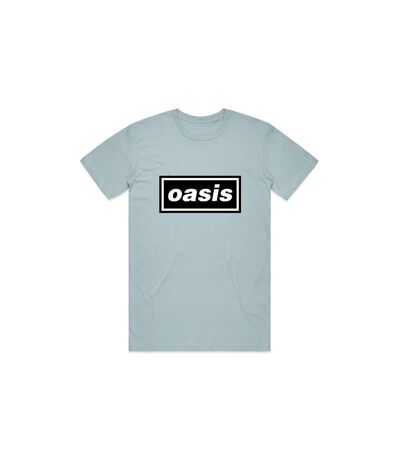 Oasis Unisex Adult Decca Logo T-Shirt (Light Blue)