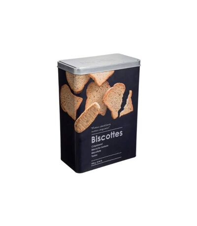 Boîte à Biscottes Relief II 24cm Noir