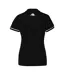 Polo noir femme kappa barla-2