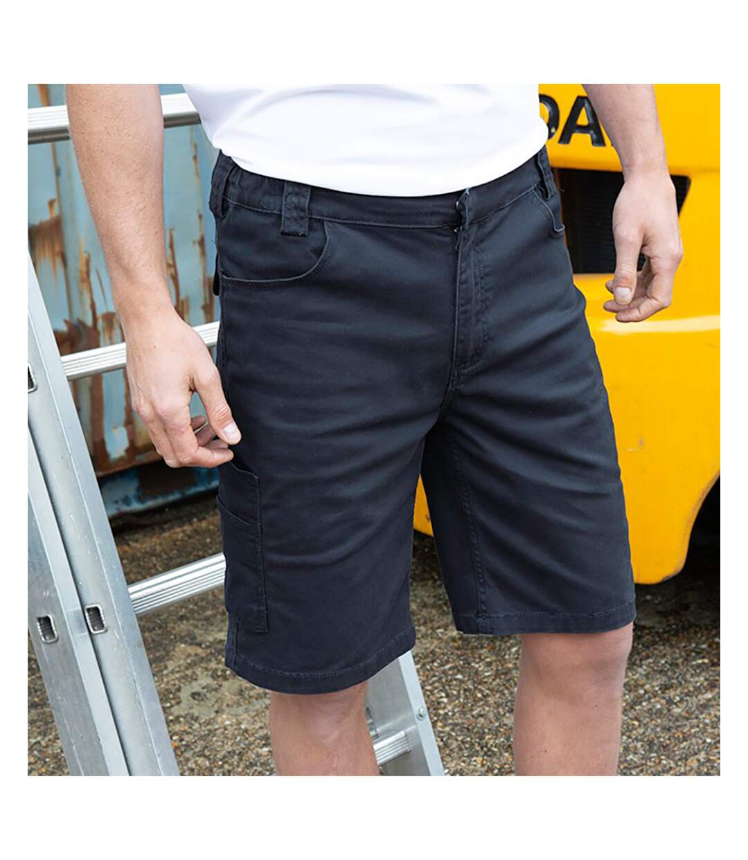 Result Mens Workguard Slim Chino Shorts (Bleu marine) - UTBC4632