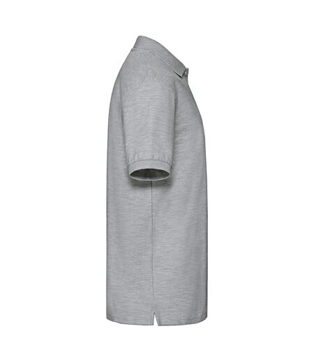 Mens Premium Heathered Polo Shirt Athletic Heather Fruit Of The Loom