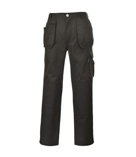 Portwest Mens Slate Hardwearing Workwear Trousers (Black) (UTRW4397)