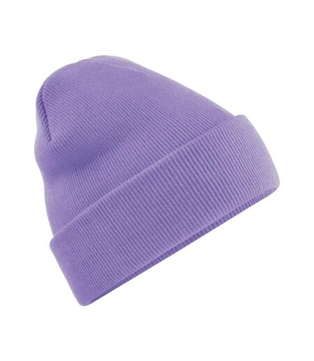 Bonnet Tricoté Unisexe Violet Clair Beechfield