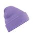 Bonnet Tricoté Unisexe Violet Clair Beechfield-1