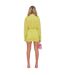 Robe Courte Motif/style Ruché Femme Vert Clair Vif Missy Empire-3