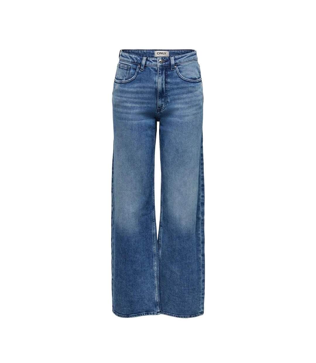 Jean loose bleu femme only juicy-3