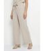 Pantalon souple texturé, noué taille-1