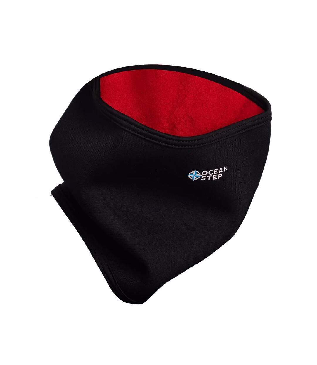 Cache cou noir/rouge homme polar ocean step tube 1.5mm-2