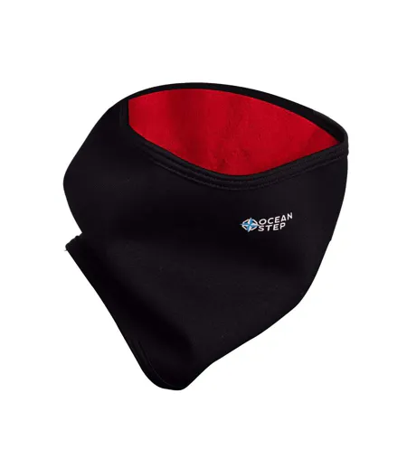Cache cou noir/rouge homme polar ocean step tube 1.5mm