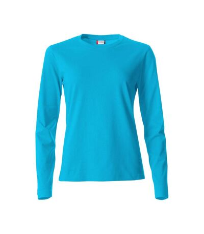 T-shirt Basic Femme Turquoise Vif Clique