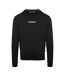 Mens Cotton Blend Ribbed Collar Regular Sweatshirt Black Aquascutum-1